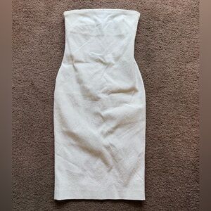 TOM FORD white strapless bodycon dress 6 medium bride wedding reception designer